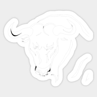 Angry bull Sticker